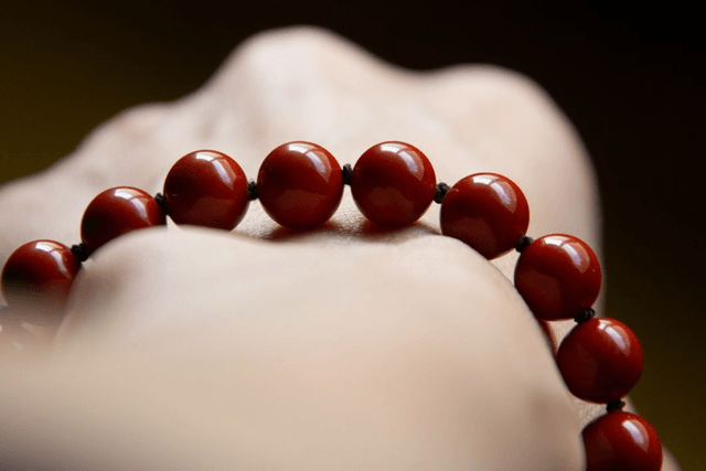 (M-L) Jaspe rouge / Bracelet coulissant inox et fil de soie
